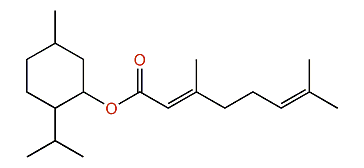 2-Isopropyl-5-methylcyclohexyl geraniate